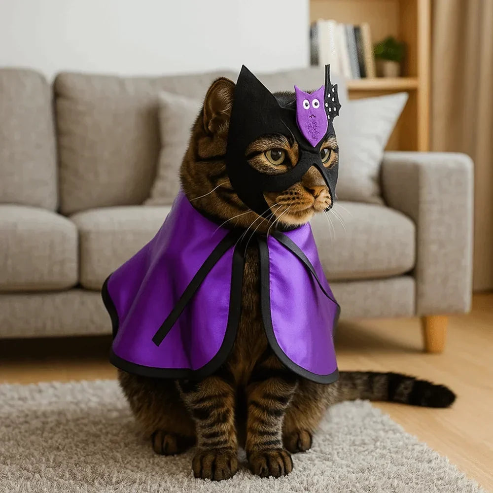 Wizard Bat Cloak Pet Halloween Costume